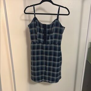Plaid Sleeveless Dress